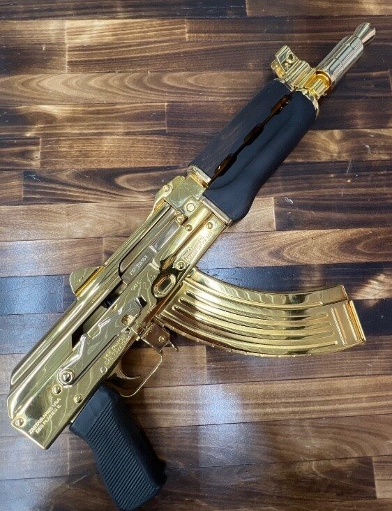 GOLD PLATED AK-47 ZASTAVA ZPAP 92